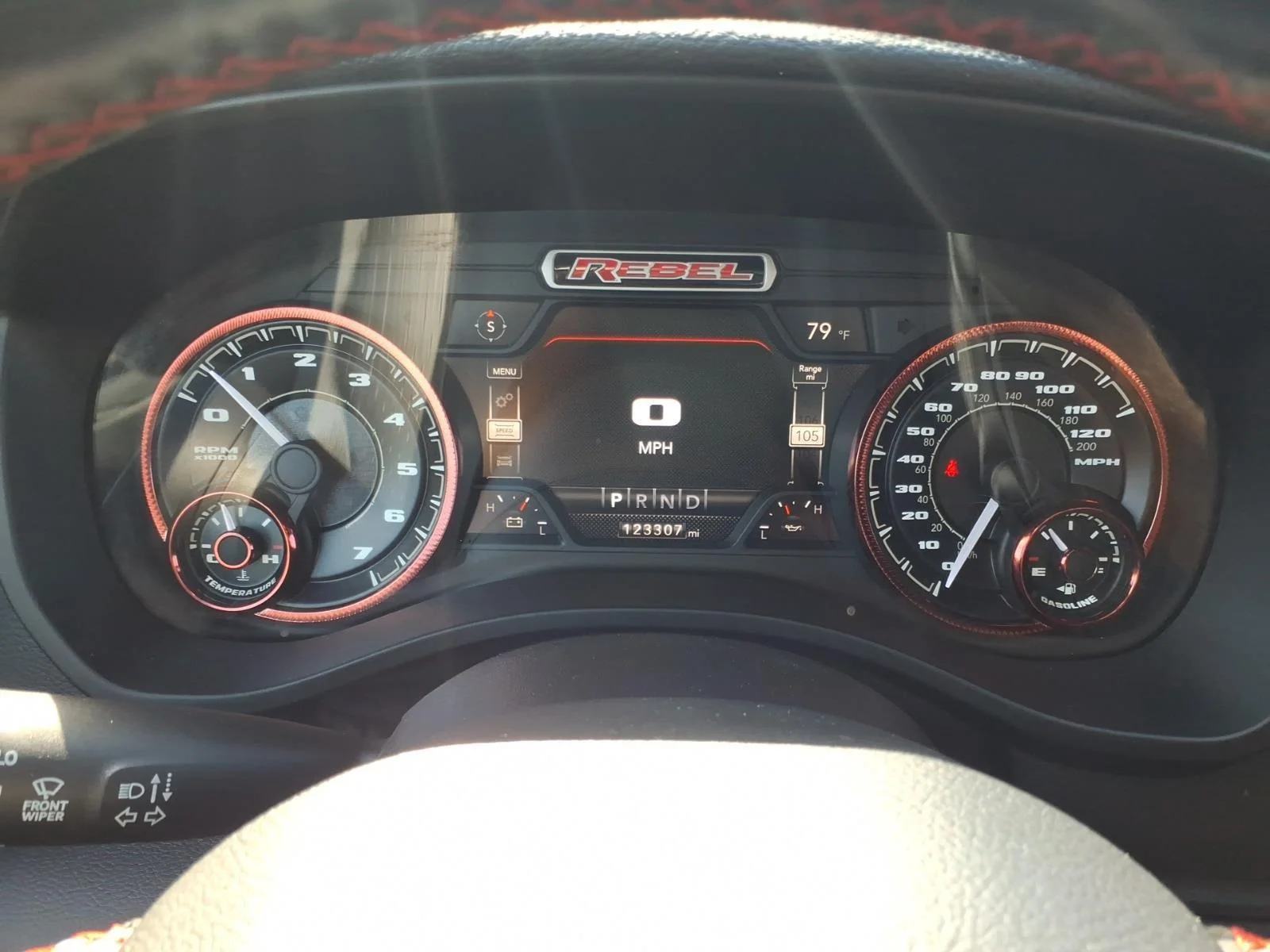 Used 2020 Diamond Black Crystal Pearlcoat Ram Rebel image 24