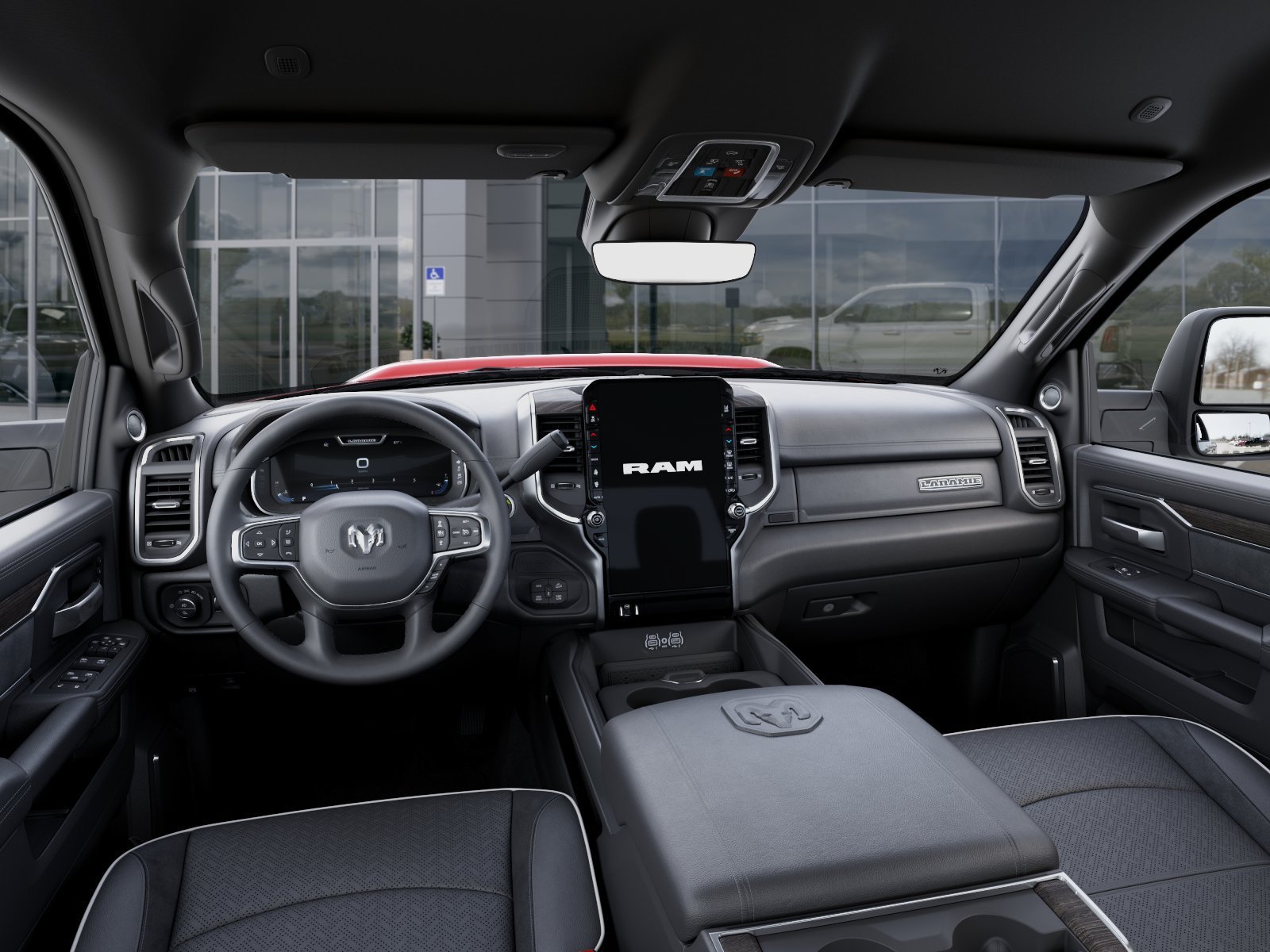 New 2027 Molten Red Pearl-Coat Exterior Paint RAM Laramie image 14