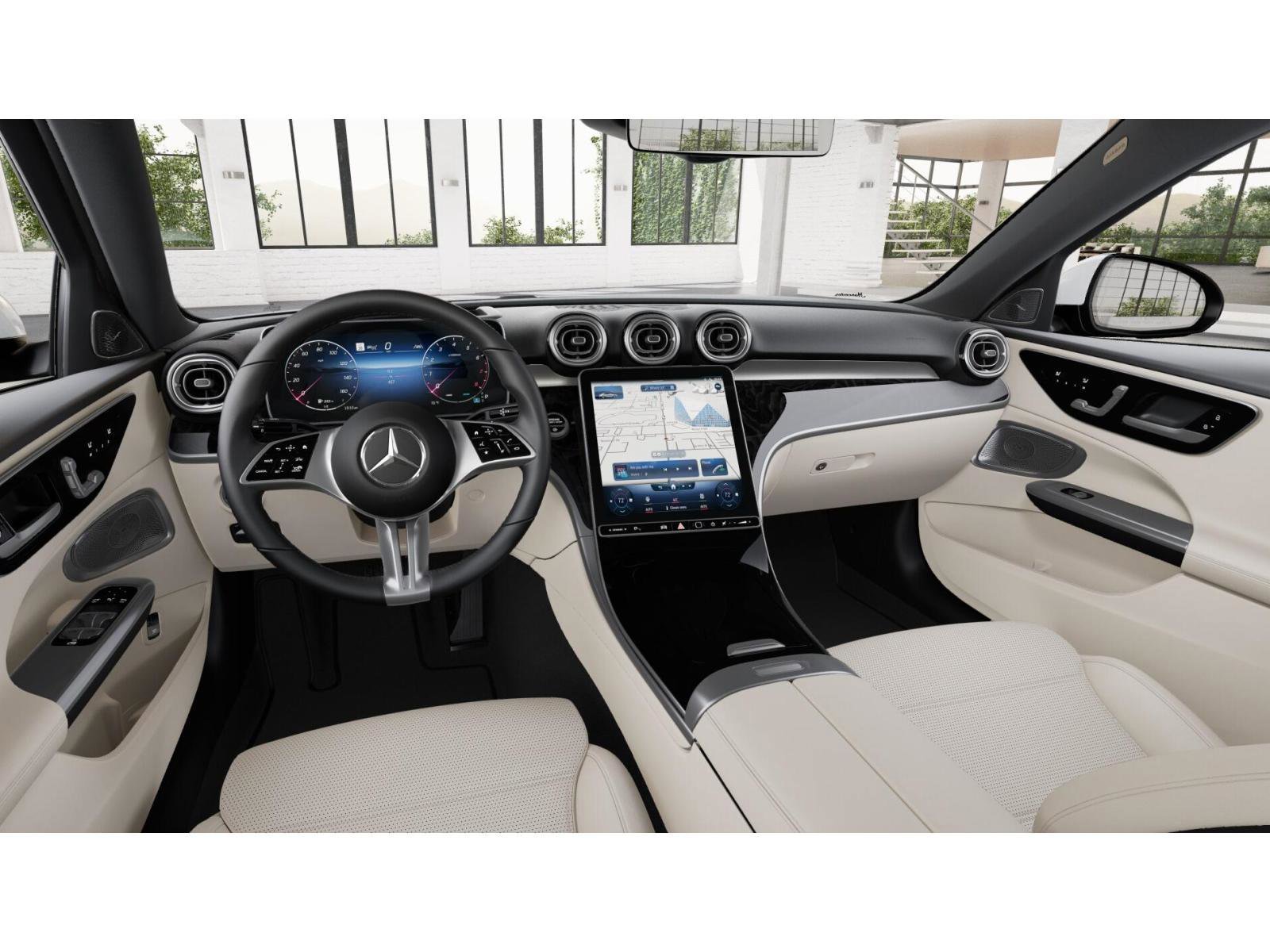 New 2026 MANUFAKTUR Moonlight White Metallic Mercedes-Benz C 300 4MATIC® Sedan image 3