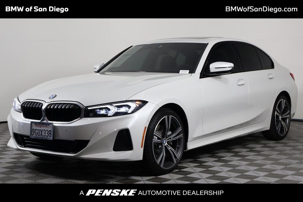 Certified Used 2023 Mineral White Metallic BMW 330i image 1