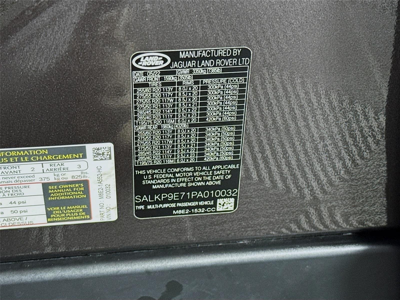 Used 2023 Charente Gray Premium Metallic Land Rover SE image 34