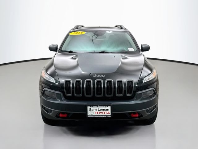 Used 2018 Jeep Cherokee Trailhawk with VIN 1C4PJMBB4JD566979 for sale in Bloomington, IL