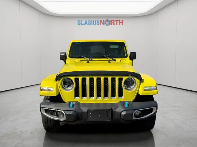 Used 2023 Yellow Jeep Sahara 4xe image 2