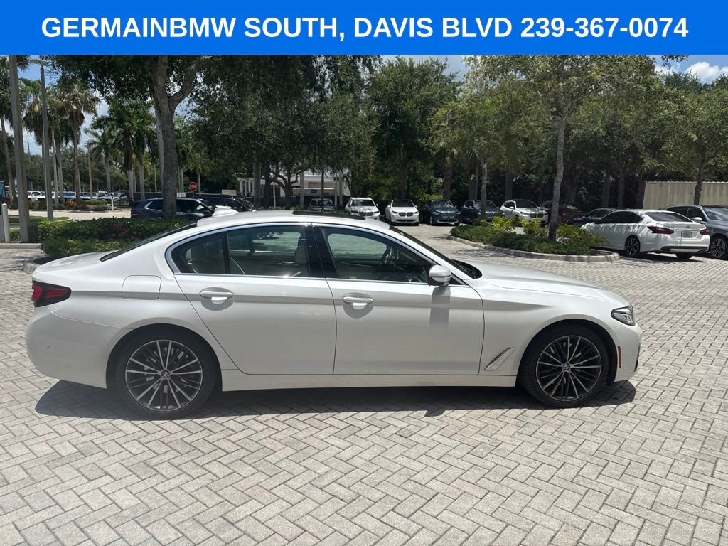 Certified Used 2023 White Metallic BMW 540i image 6