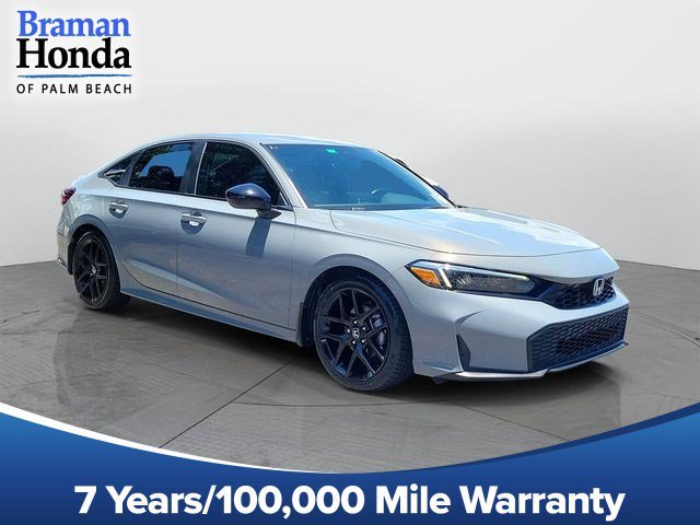 Certified Used 2025 Urban Gray Pearl Honda 4D SPORT image 1