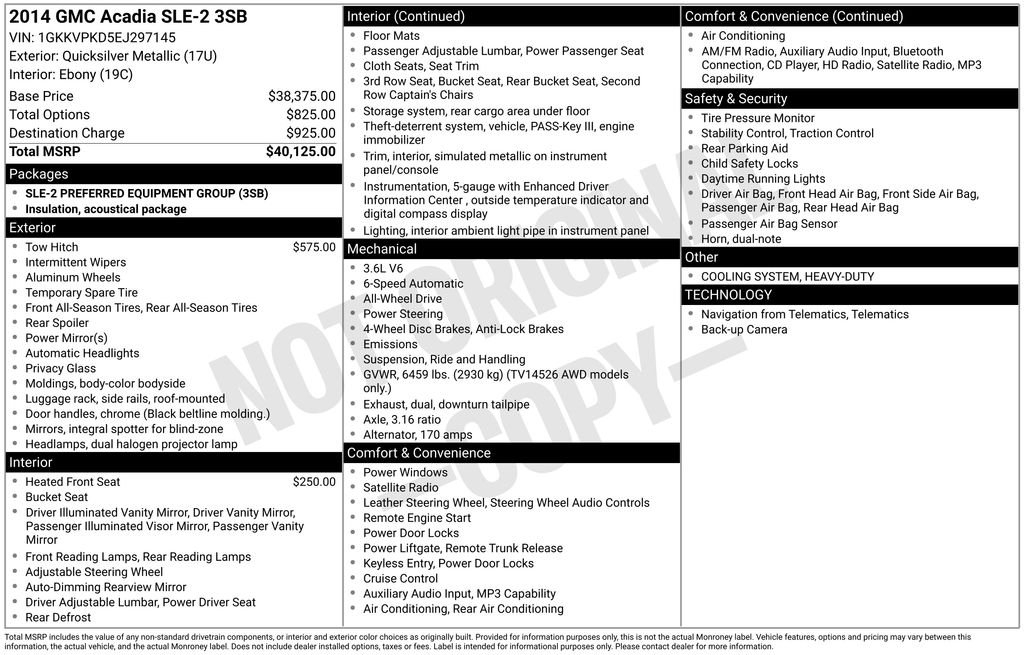 Used 2014 Silver GMC SLE-2 image 9