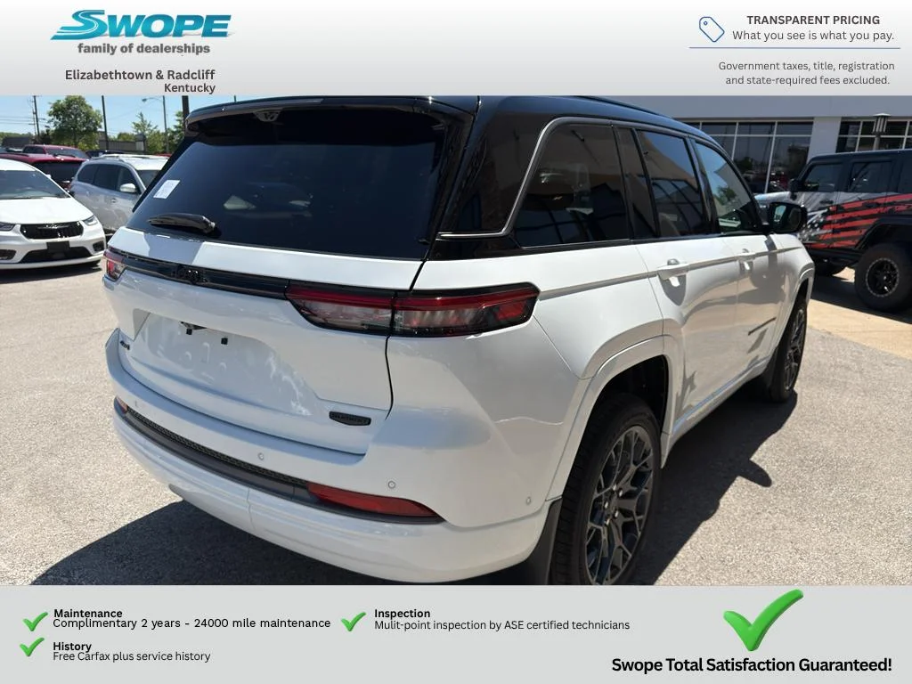 New 2026 Bright White Clear-Coat Exterior Paint Jeep Summit image 30