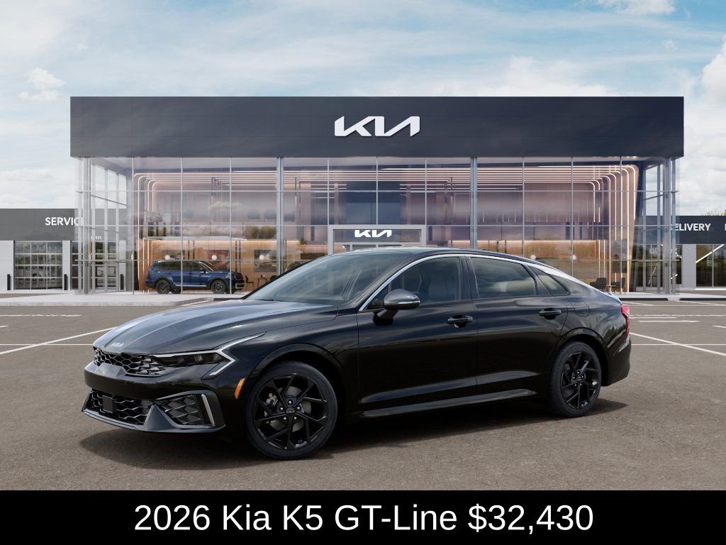 New 2026 Aurora Black Pearl Kia GT-Line FWD image 4