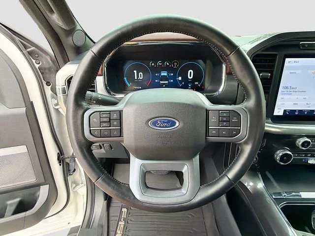 Used 2023 White Metallic Ford LARIAT image 38