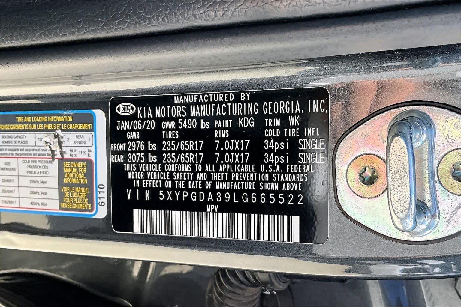 Used 2020 Gravity Grey Kia LX image 32