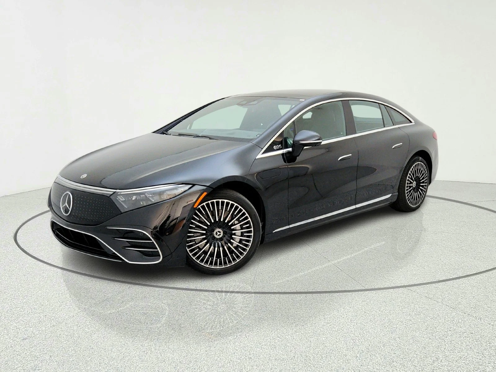 Certified Used 2023 Obsidian Black Metallic Mercedes-Benz EQS 450 image 1