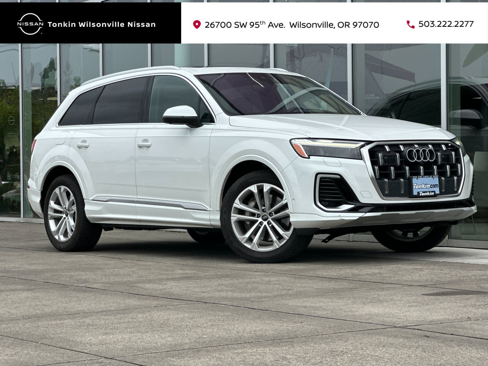 Used 2025 White Audi 55 Premium Plus image 1