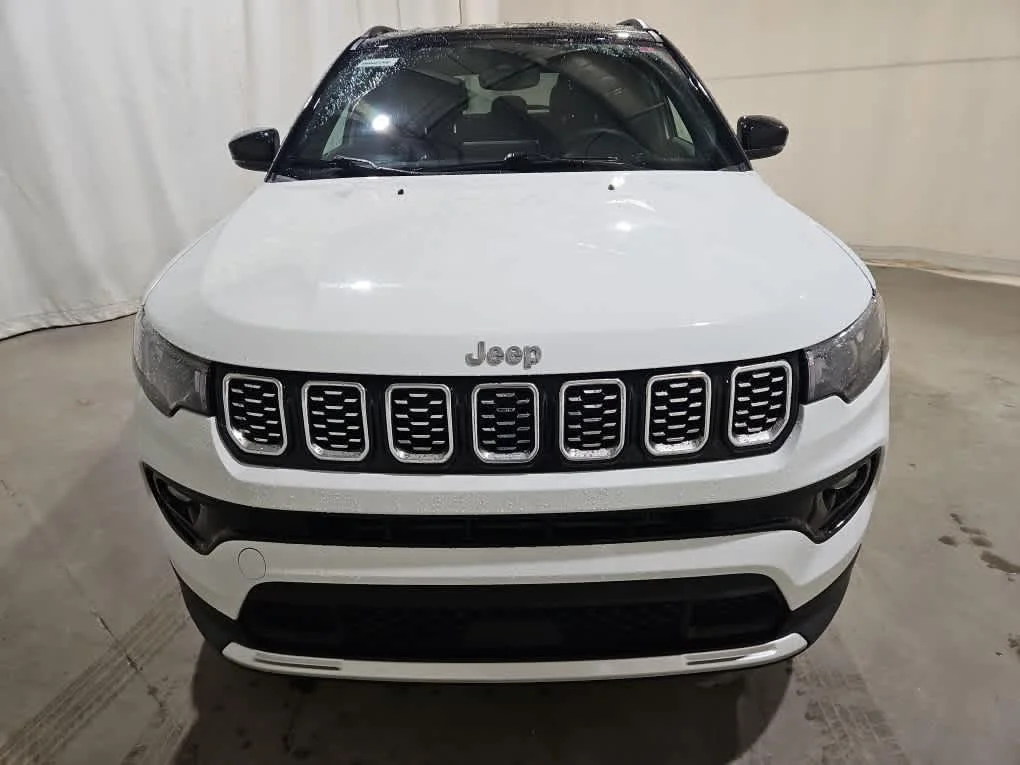 Used 2025 Bright White Clearcoat Jeep Limited image 4
