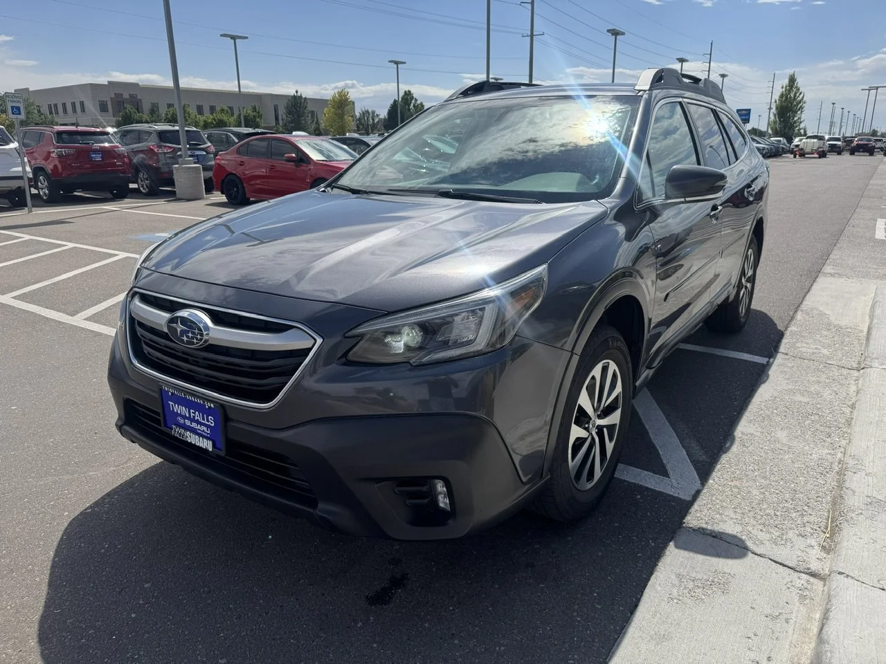 Used 2022 Magnetite Gray Metallic Subaru Premium image 3