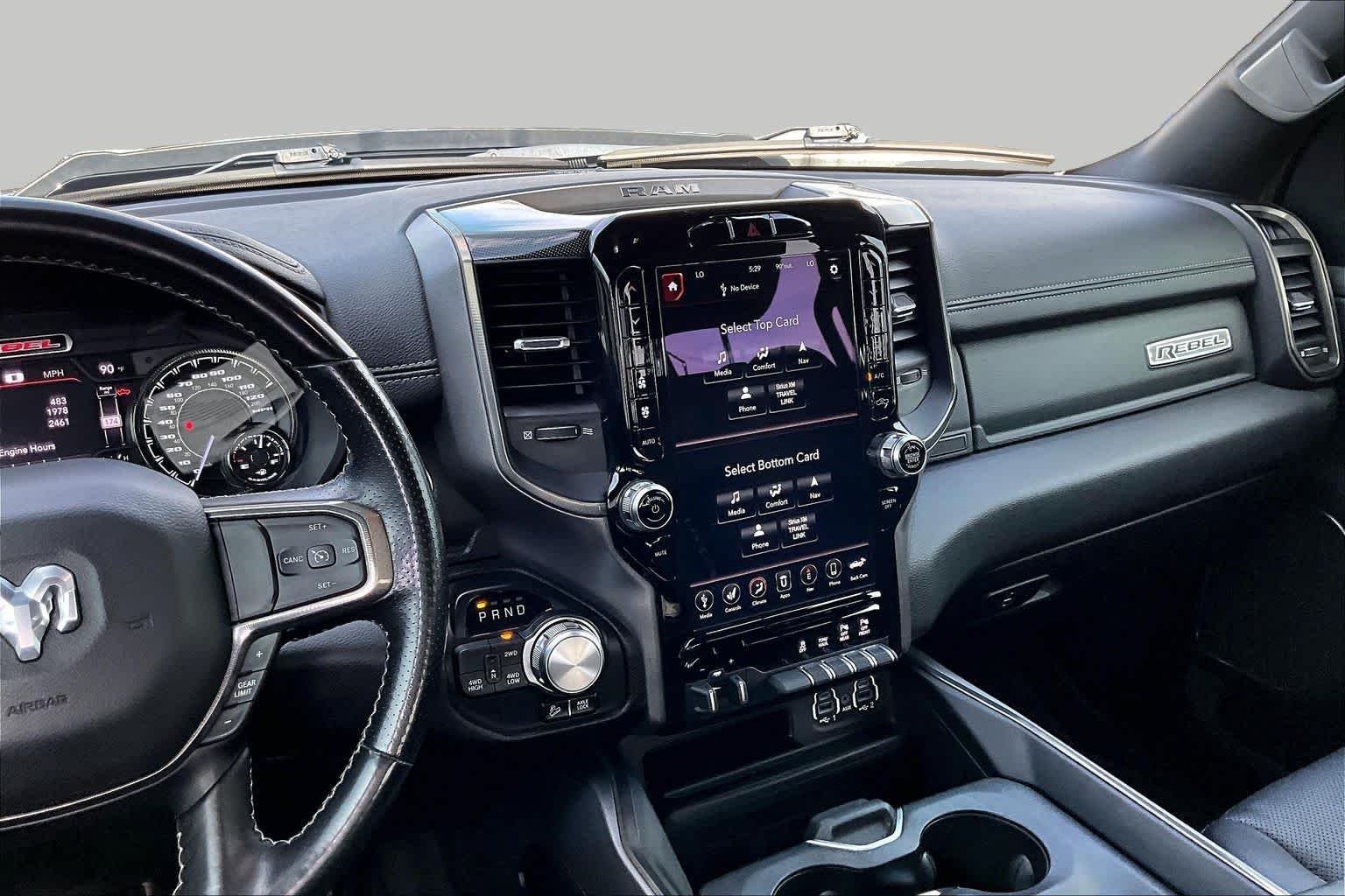 Used 2021 Diamond Black Crystal Pearlcoat Ram Rebel image 9