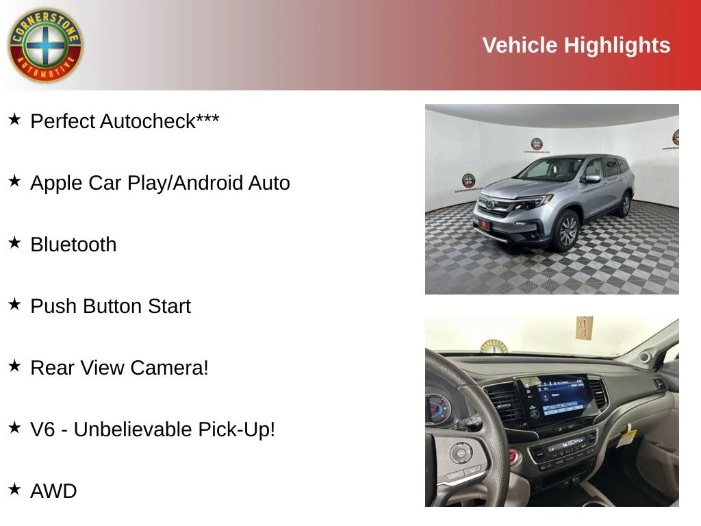 Certified 2021 Honda Pilot EX with VIN 5FNYF6H36MB050475 for sale in Elk River, Minnesota