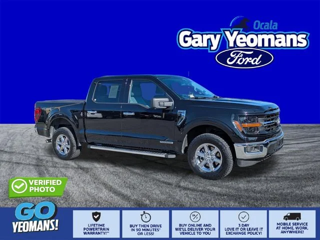 Certified Used 2024 Agate Black Metallic Ford XLT image 1