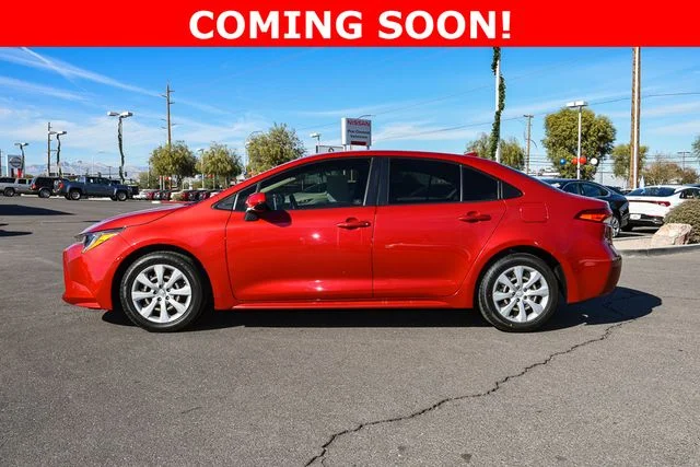 Used 2021 Red Toyota LE image 2