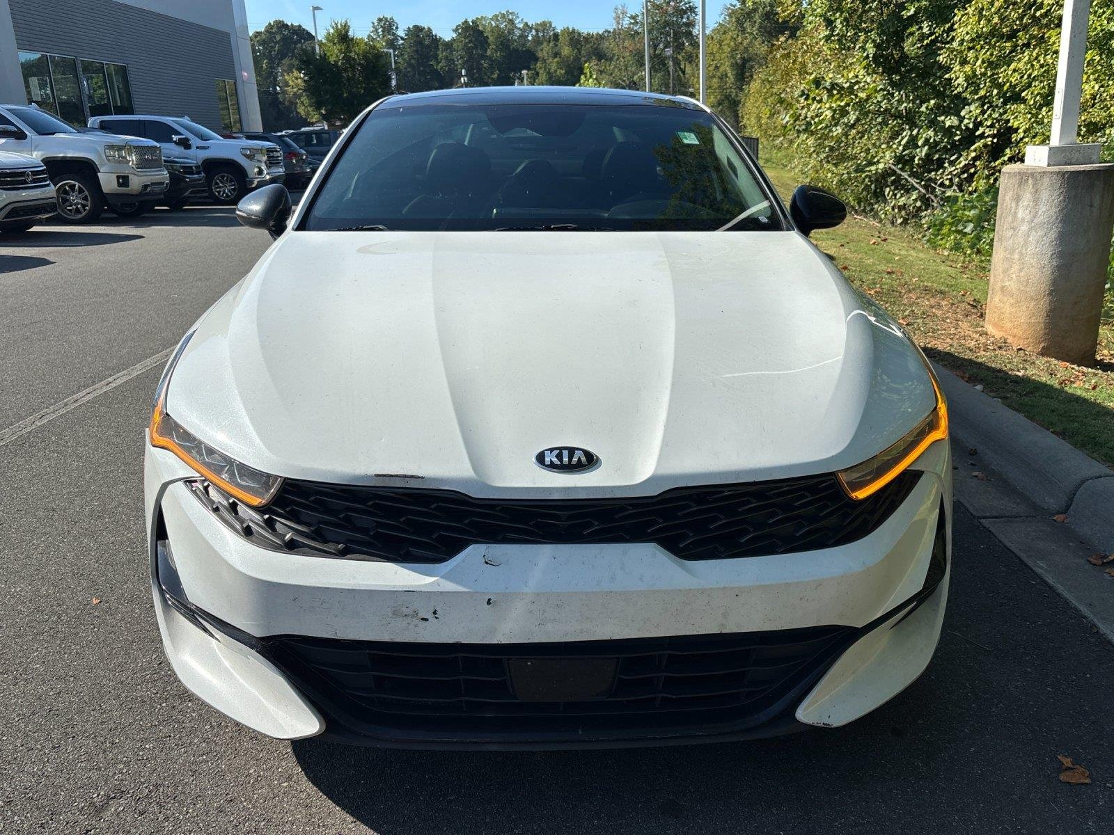 Used 2021 Glacial White Pearl KIA GTLINE image 8