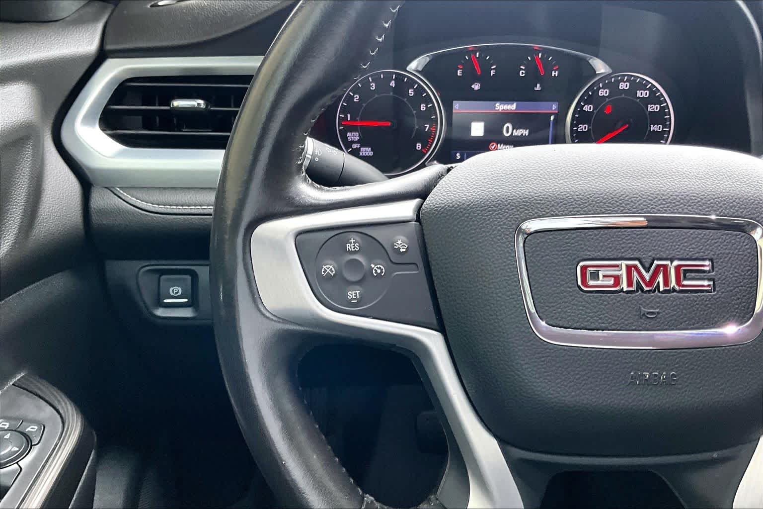 Used 2021 Satin Steel Metallic GMC SLT image 24