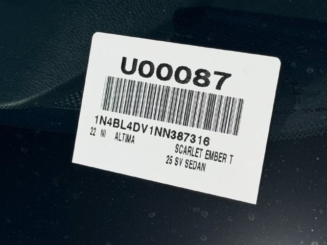 Used 2022 Red Nissan 2.5 SV image 13