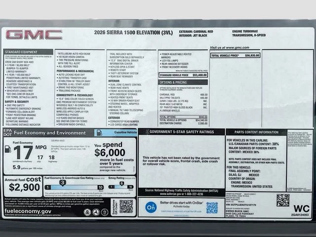 New 2026 Cardinal Red GMC Elevation image 21