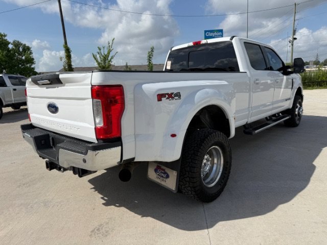 Used 2019 White Ford Lariat Crew Cab Long Bed DRW 4WD image 5