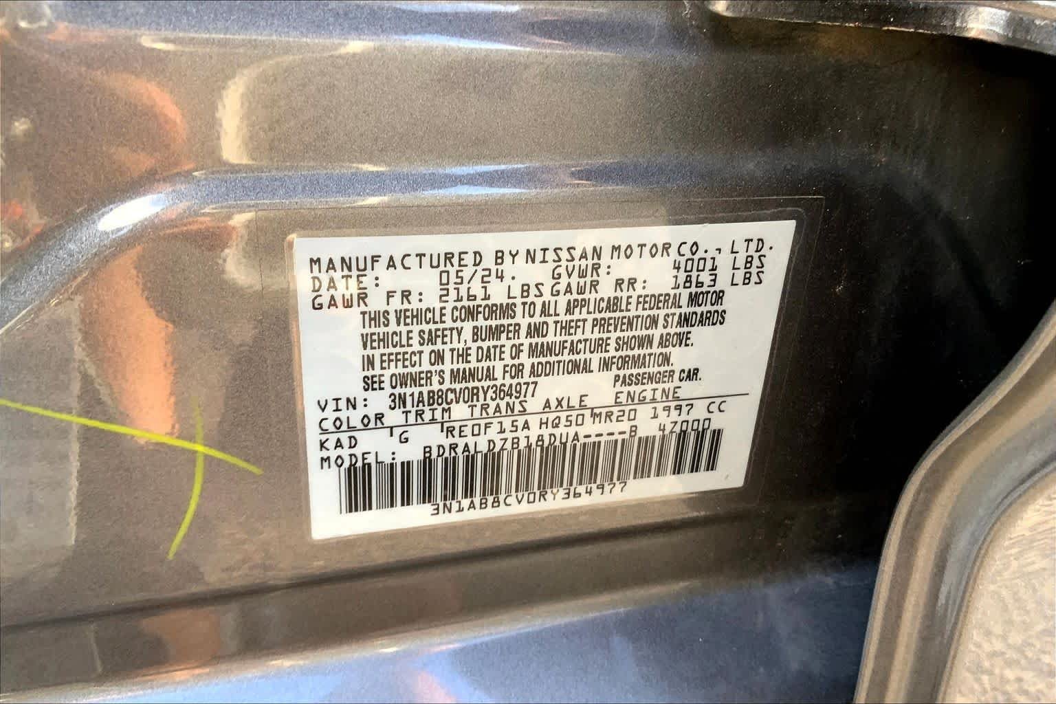 Used 2024 Gun Metallic Nissan SV image 34