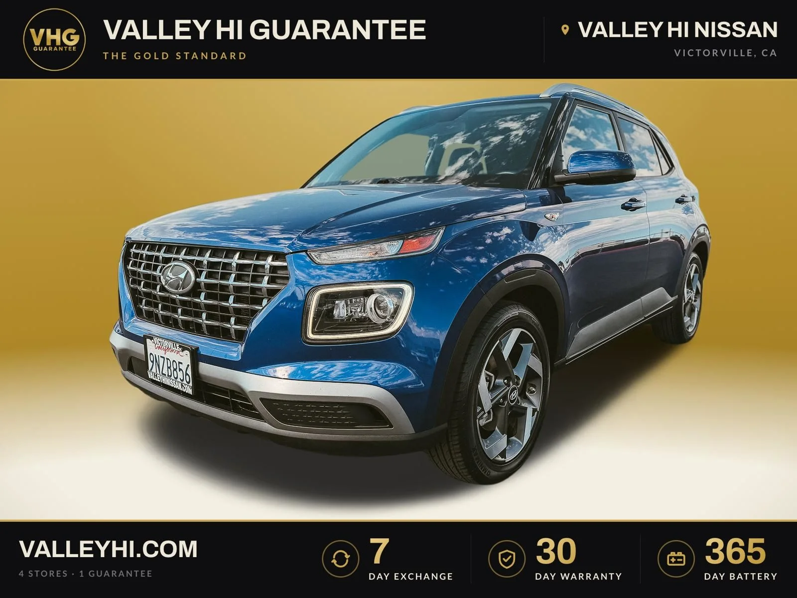 Used 2023 Blue Hyundai Limited image 3