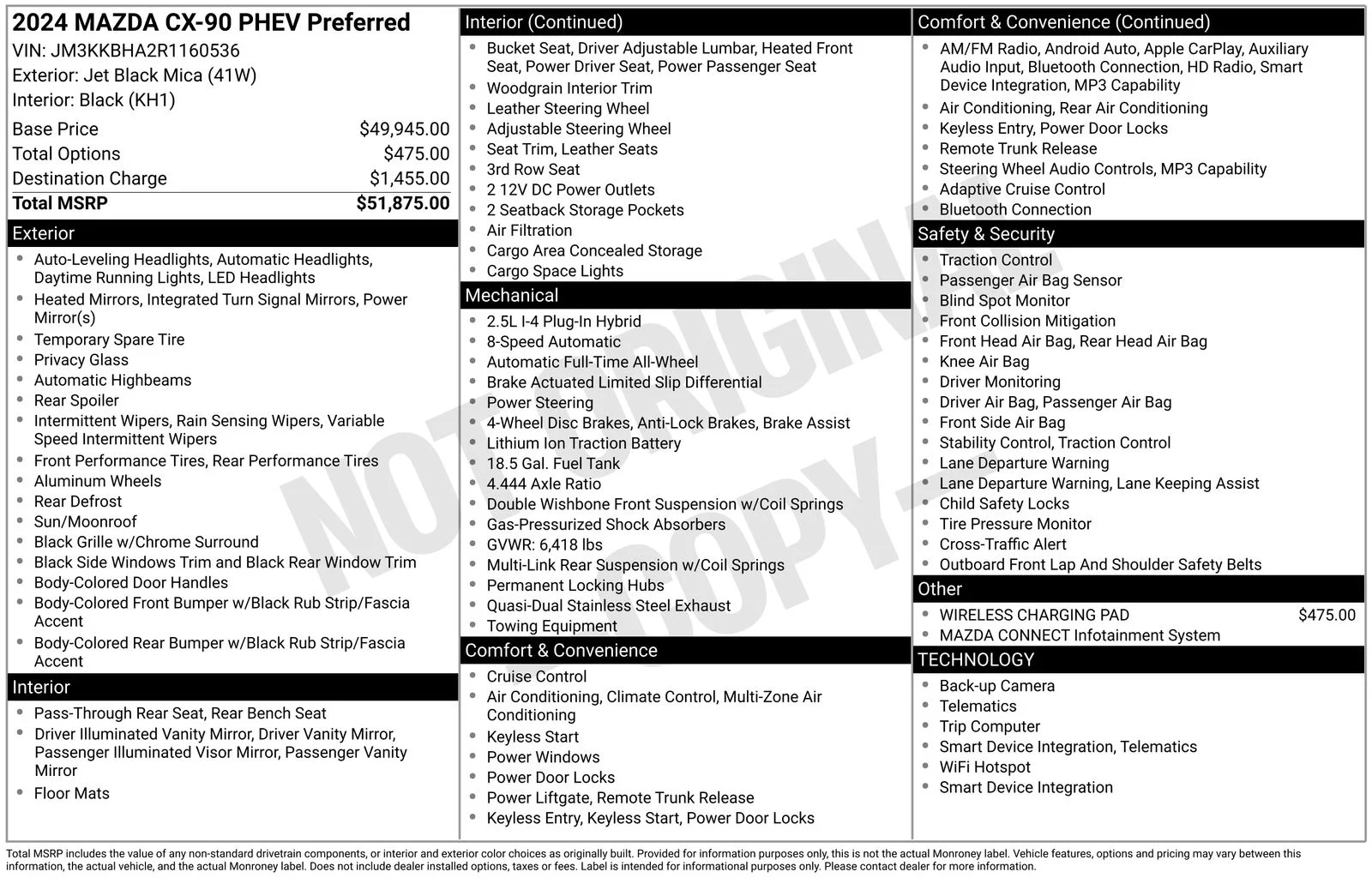 Certified Used 2024 Jet Black Mica Mazda Preferred image 26