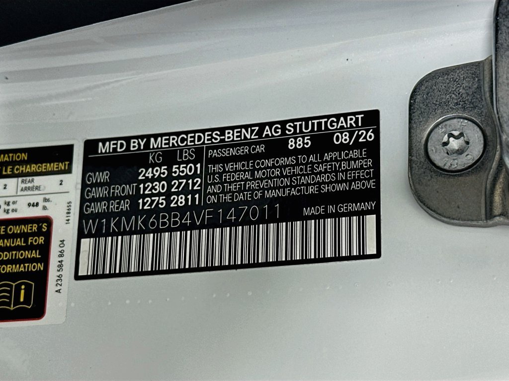 New 2027 MANUFAKTUR Moonlight White Metallic Mercedes-Benz CLE 450 image 33