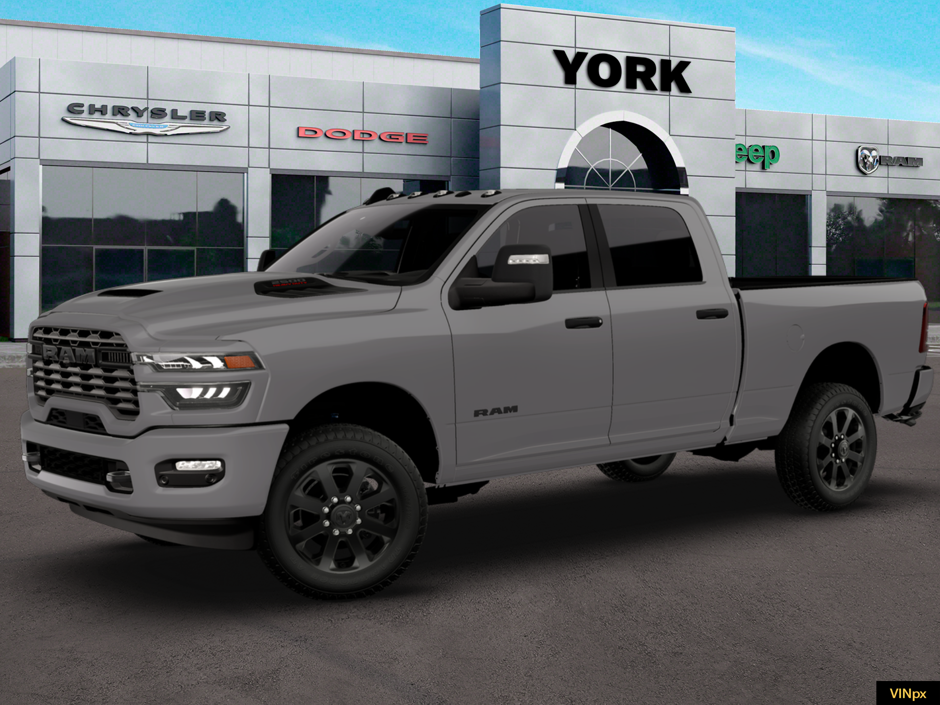 New 2026 Ceramic Gray Clear-Coat Exterior Paint RAM BIG HORN image 14