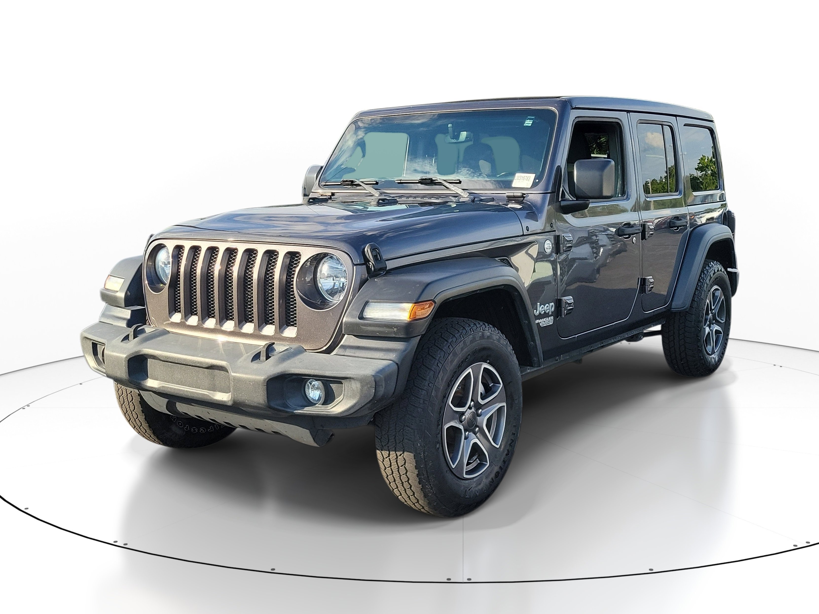 Used 2020 Granite Crystal Metallic Clearcoat Jeep Sport S image 2
