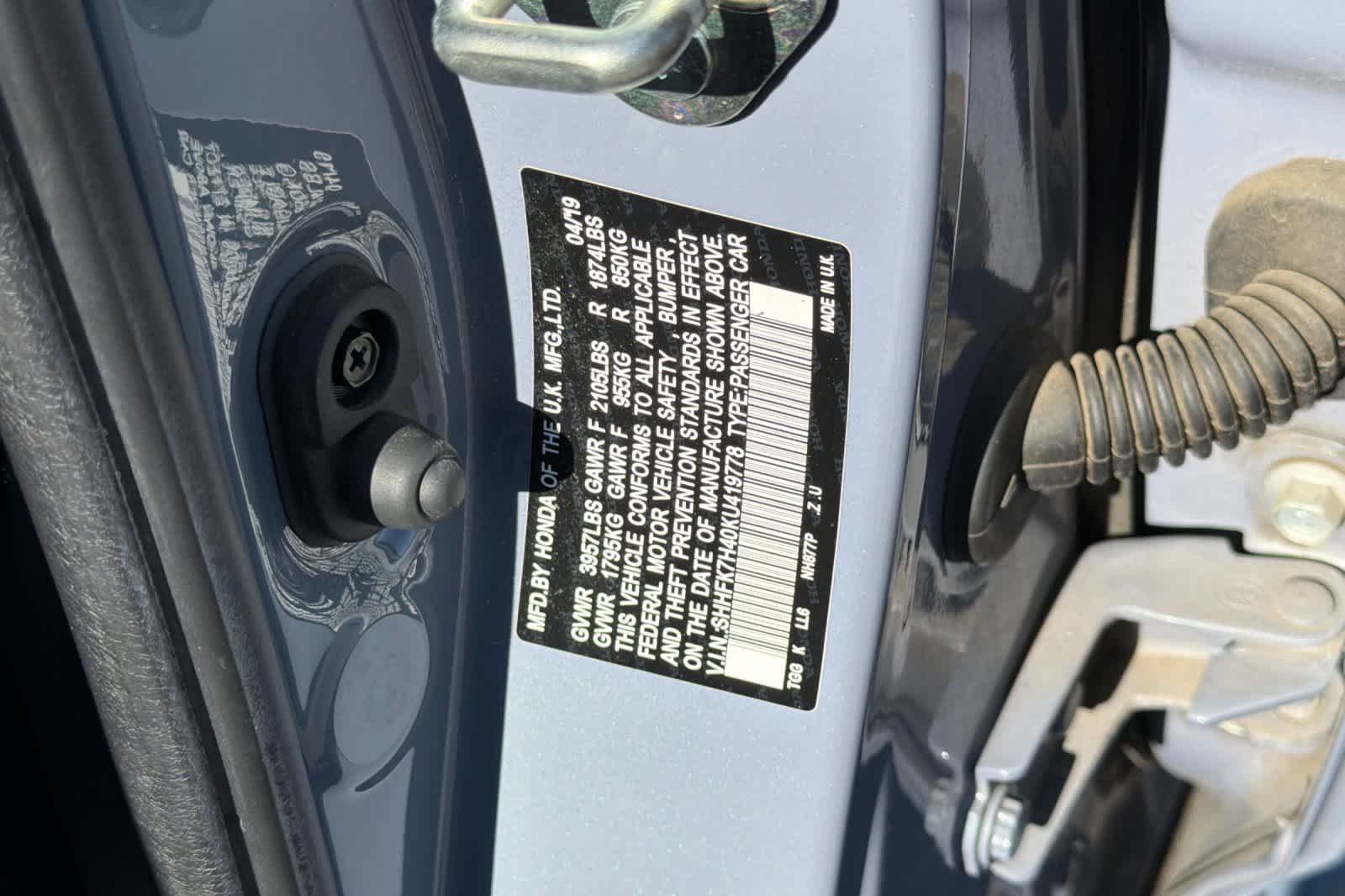 Used 2019 Sonic Gray Pearl Honda Sport image 30
