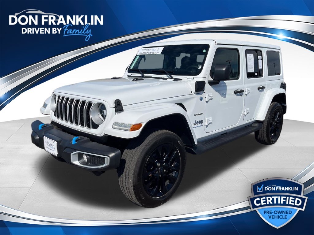 Used 2024 White Jeep Sahara 4xe image 1