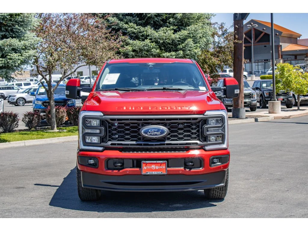 Used 2023 Rapid Red Metallic Tinted Clearcoat Ford LARIAT image 3