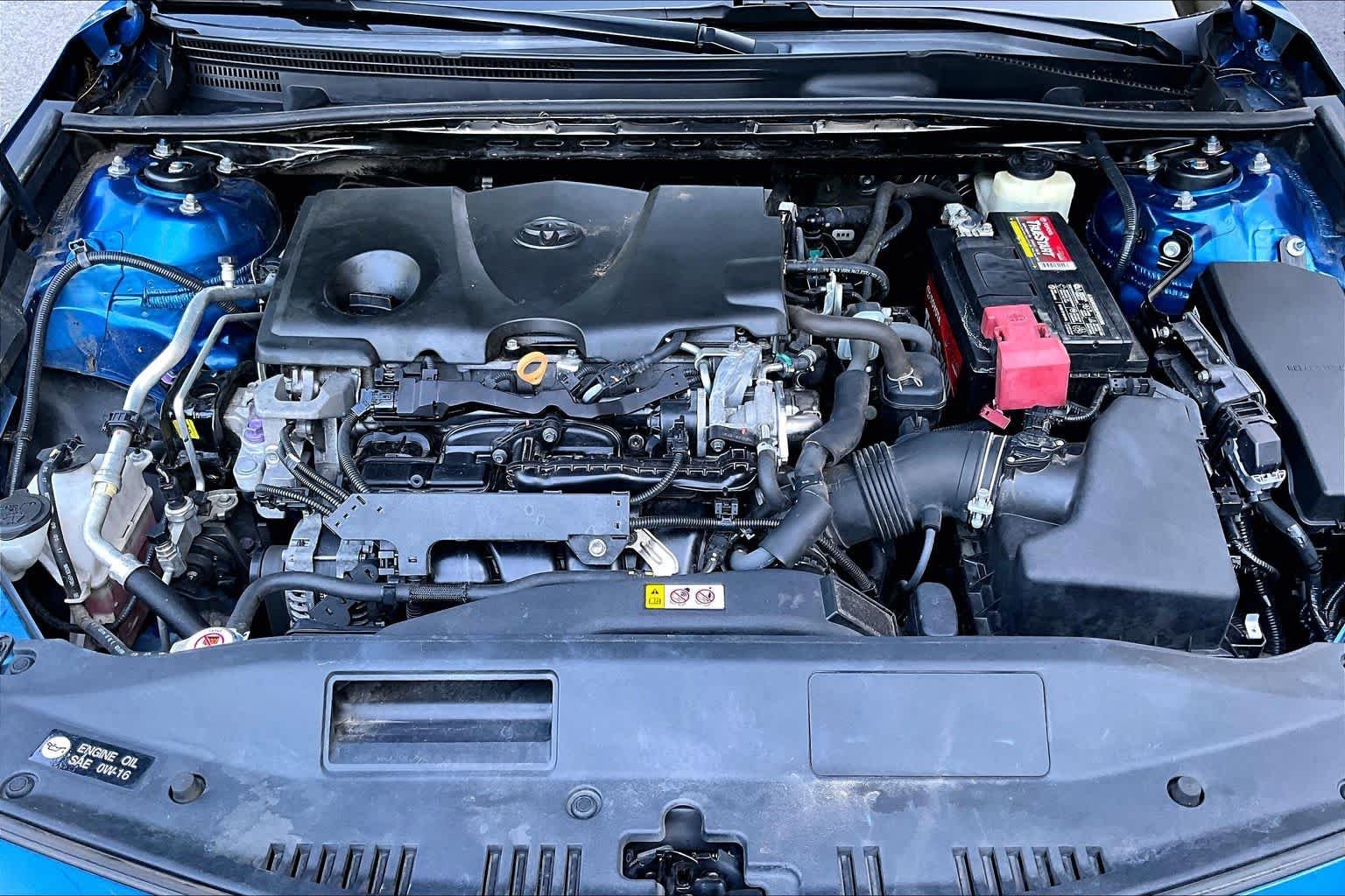 Used 2018 Blue Streak Metallic Toyota SE image 32
