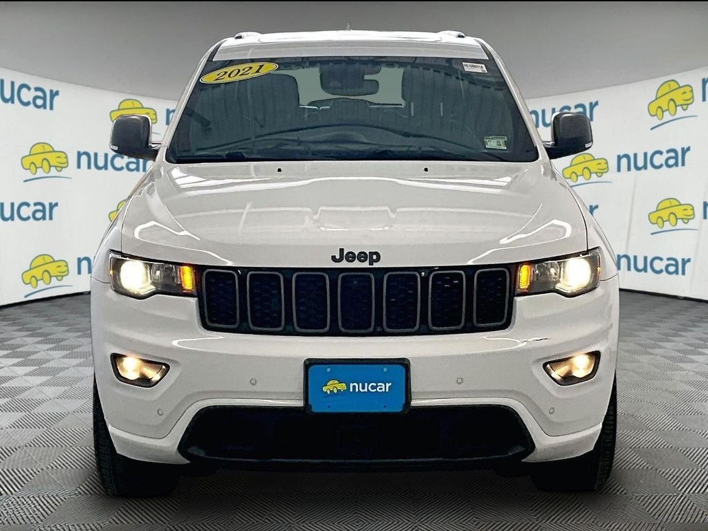 Used 2021 Bright White Clearcoat Jeep Limited image 2