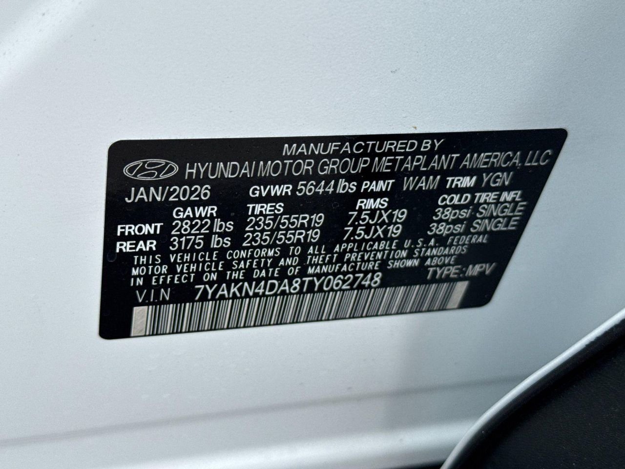 New 2026 White Hyundai SEL image 26