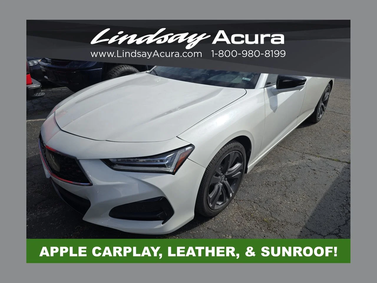 Used 2022 Platinum White Pearl Acura A-Spec Package image 1