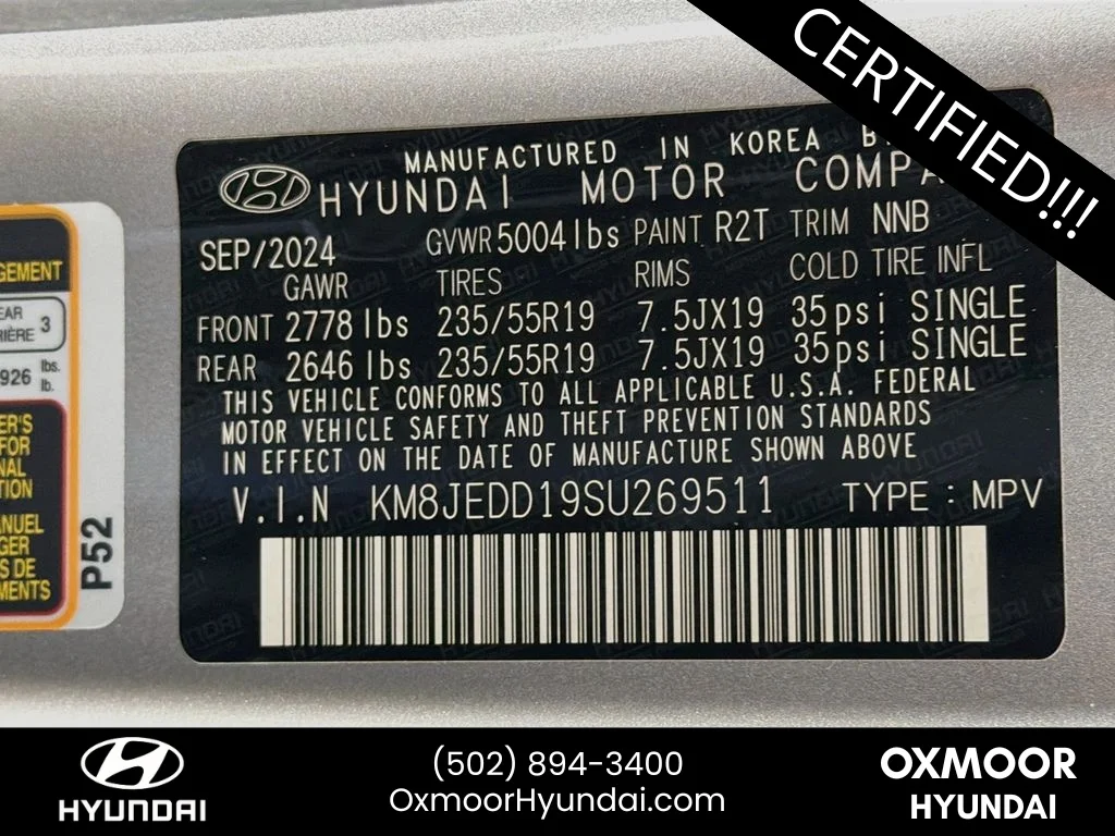 Used 2025 Shimmering Silver Hyundai Limited image 34