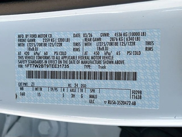 New 2026 Oxford White Ford XL image 19