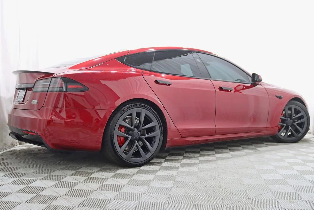 Used 2023 Red Tesla Plaid image 8