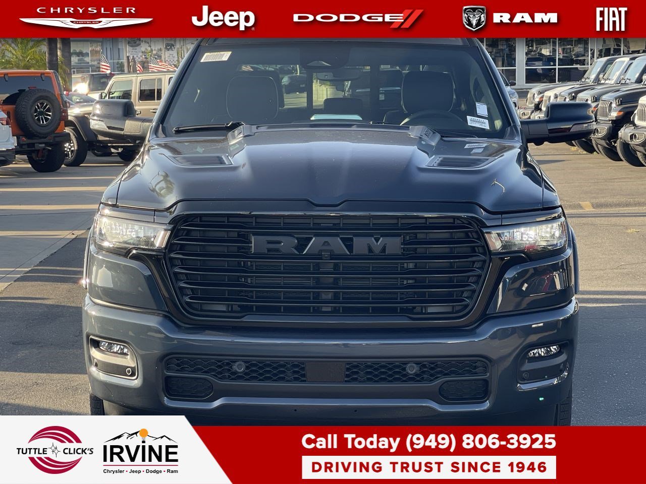 New 2026 Forged Blue Metallic Exterior Paint RAM Laramie image 2
