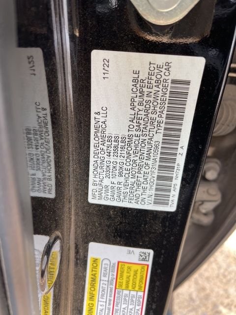 Used 2022 Black Honda Sport image 7