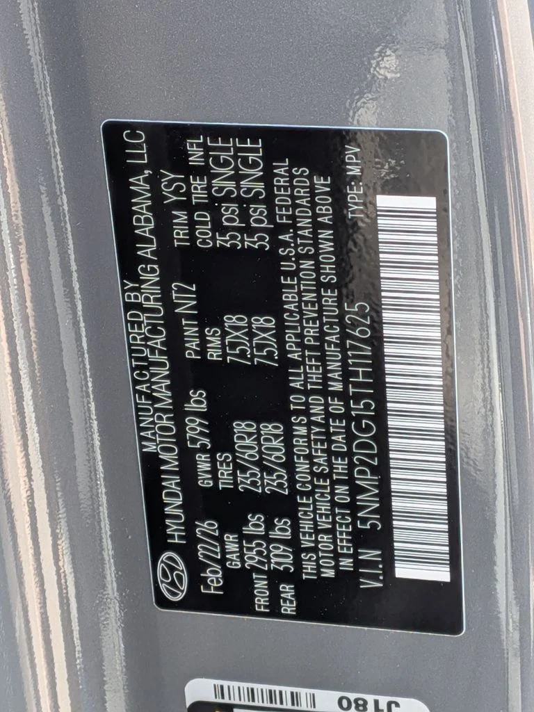 New 2026 Gray Hyundai SEL image 34