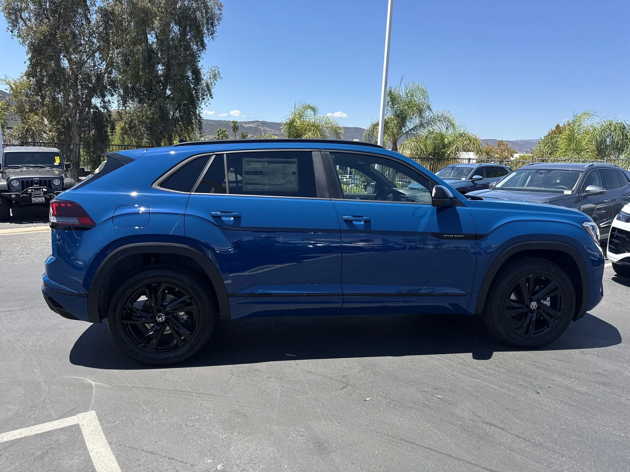 New 2026 Mountain Lake Blue Metallic Volkswagen 2.0T SEL R-Line Black image 8