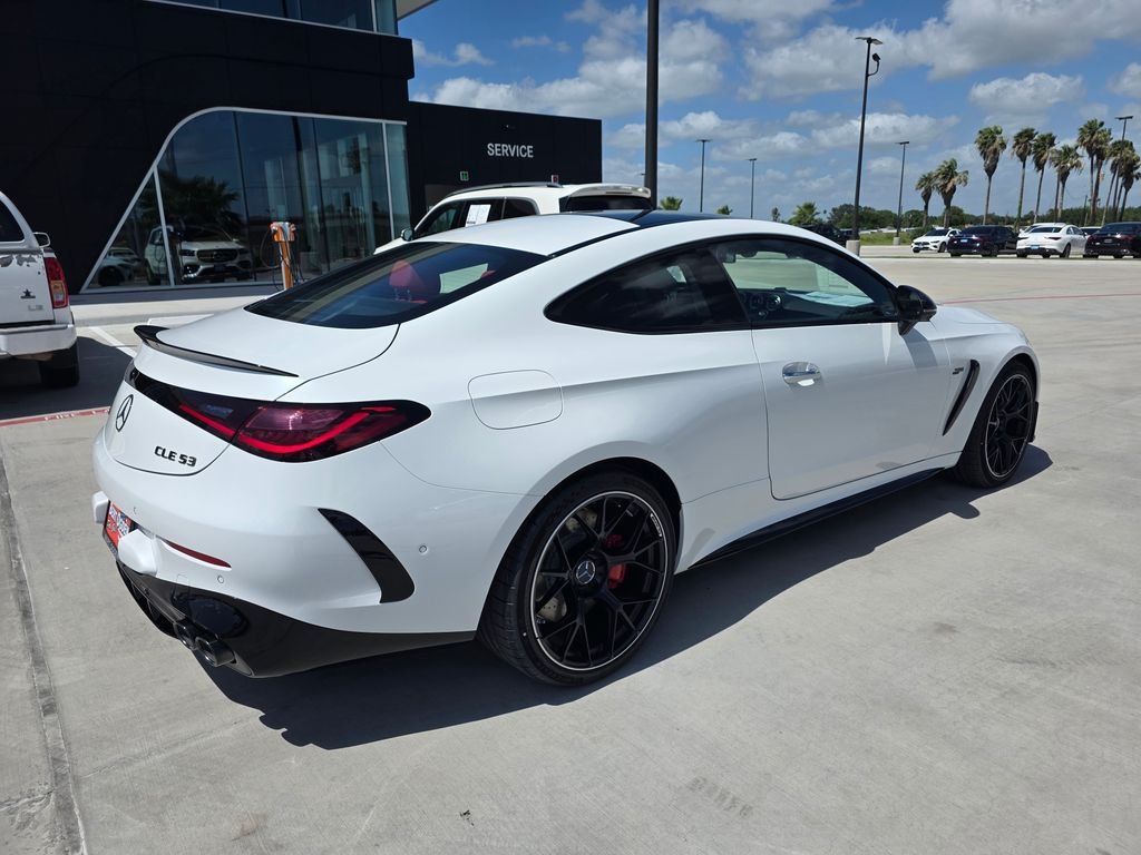 New 2026 MANUFAKTUR Moonlight White Metallic Mercedes-Benz AMG® CLE 53 4MATIC+ Coupe image 7