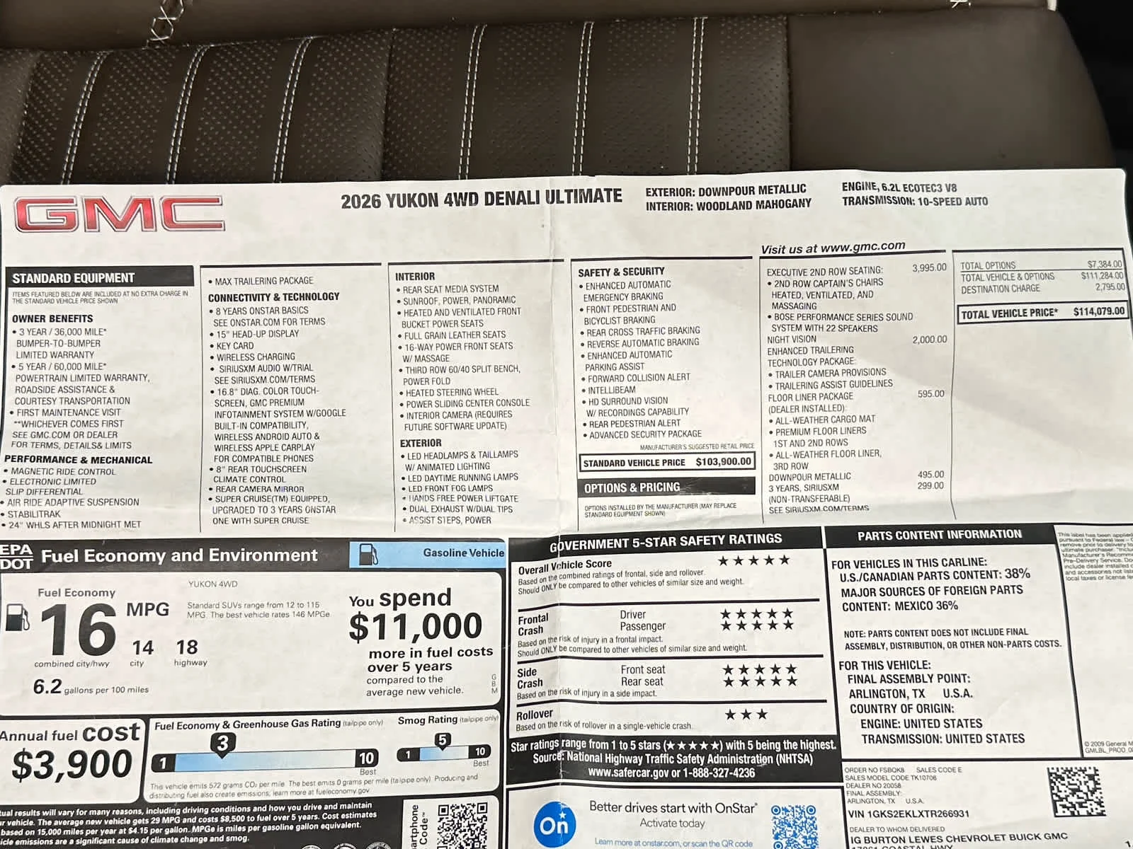 Used 2026 Downpour Metallic GMC Denali Ultimate image 45