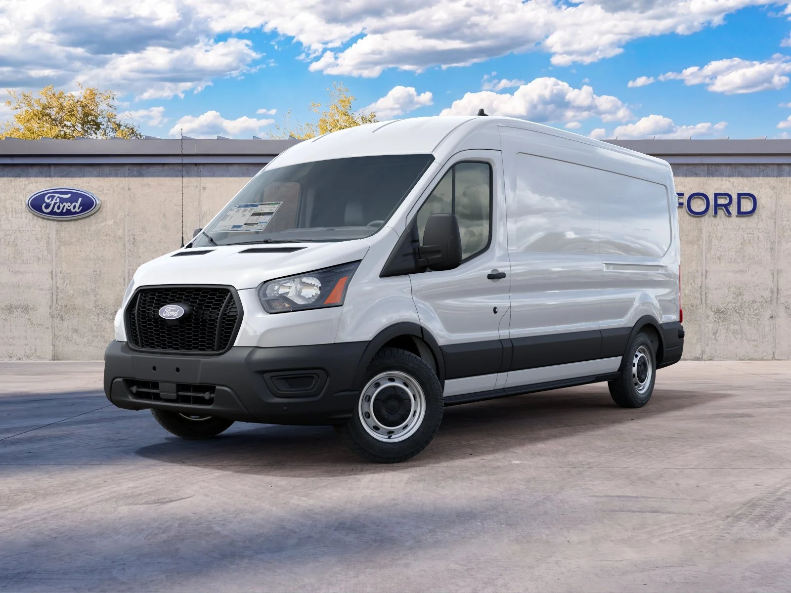 New 2027 Oxford White Ford Cargo Van image 2